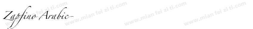 Zapfino Arabic字体转换